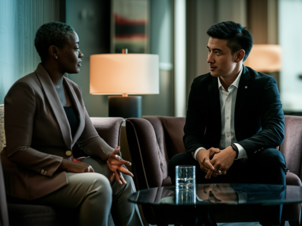 Elite athletes in conversation